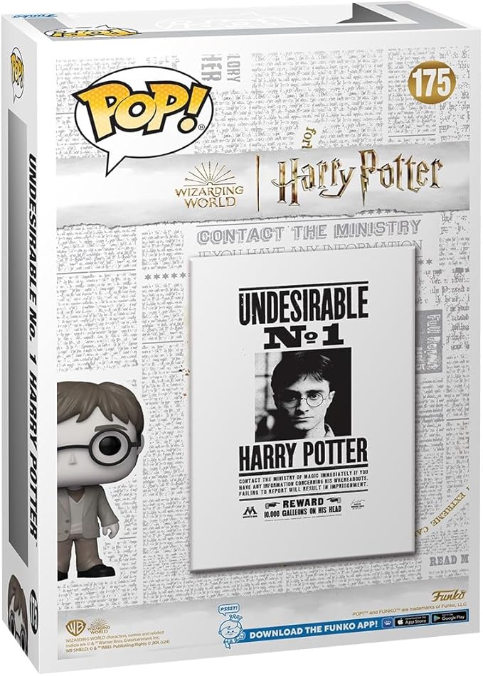Funko Pop! Display Case: Harry Potter - Harry Wanted Poster, Amazon Exclusive