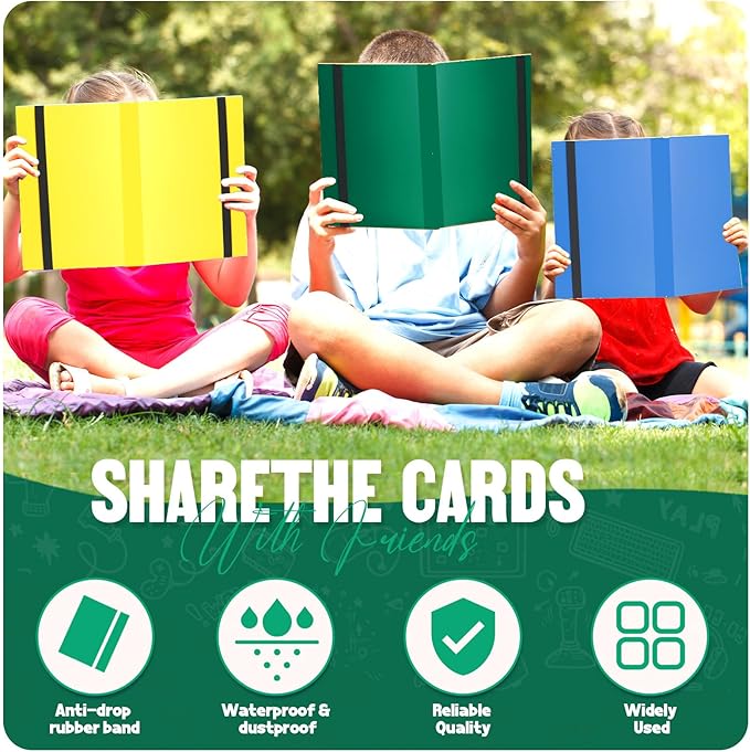 Card Binder 9-Pockets,Trading Card Binder,20 Pages, 360 Card Capacity Collection Binder, Card Folder for MTG, TCG, Game Cards & Sports Cards (Green)