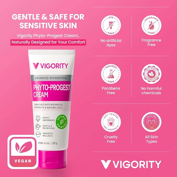 Vigority Women's Botanical Care Duo - Estro-Pro & Phyto-Pro Cream Set for Midlife Skin Comfort, Hydration & Daily Nourishing Support - Gentle, Plant-Based, Non-Irritating Formulas