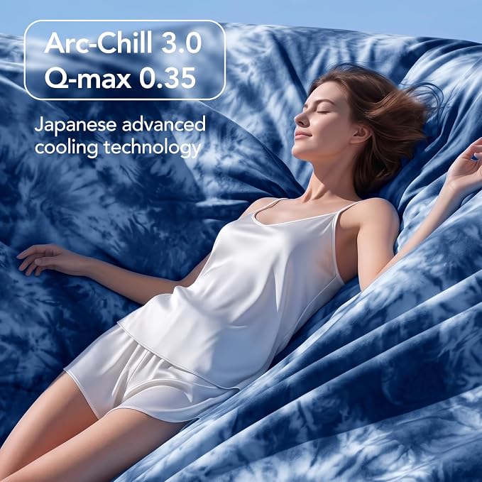 Cooling Blanket Queen Size 80"x88" for Hot Sleepers | Cold Summer Soft Blanket for Bed Couch and Travel Absorbs Heat Q-Max>0.35 Cool Lightweight Throw for Night Sweats Menopause