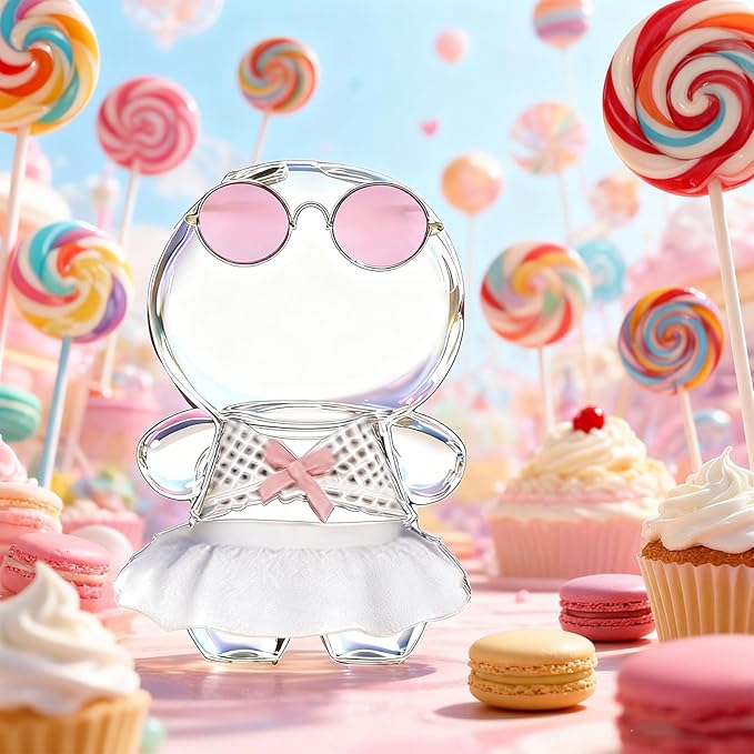 Swimsuit Party for 17cm Doll(No Dolls),5-Piece Set Including Clothes, Skirt, Pink Glasses, Pink Swimming Ring and Bell, Swimsuit Set, hot Party Style, Summer Beach Style, Pink Bow Outfit