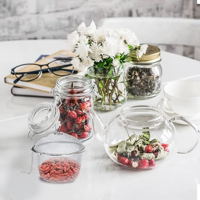 Extra Large Stainless Steel Twist Lock Mesh Tea Ball Tea Strainer Filter Spice Infuser 11cm/4.3 inch