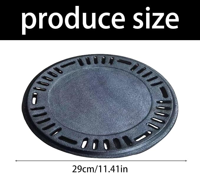 Perforated Korean Cast Iron Grill Plate BBQ Griddle Pan With Oil Drainage & Even Heat For Indoor Outdoor Cooking BBQ Cooking Grate