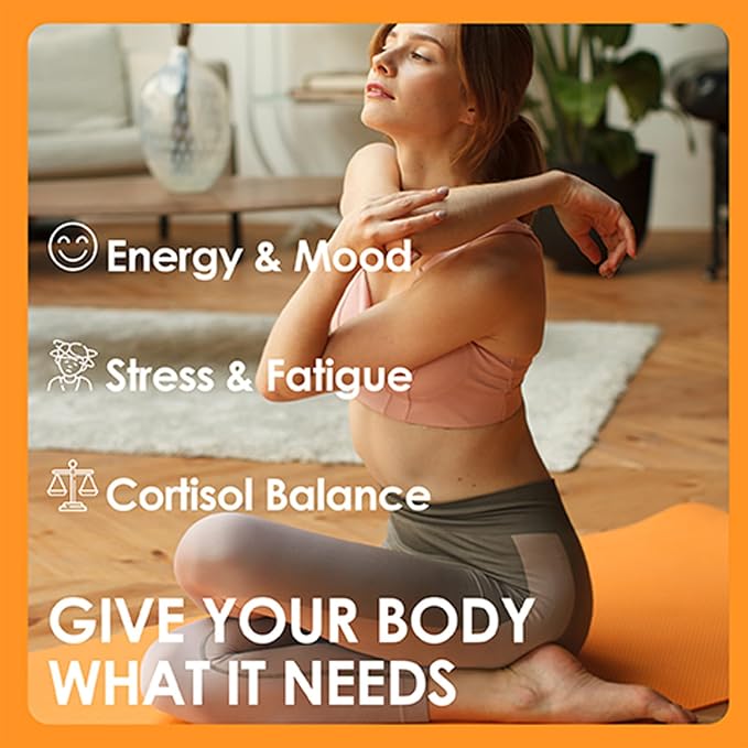 Cortisol Drink Mix for Mental Clarity & Digestive Comfort – Ashwagandha + L-Theanine Powder – Strawberries Cream Flavor – 20 (Strawberries & Cream)
