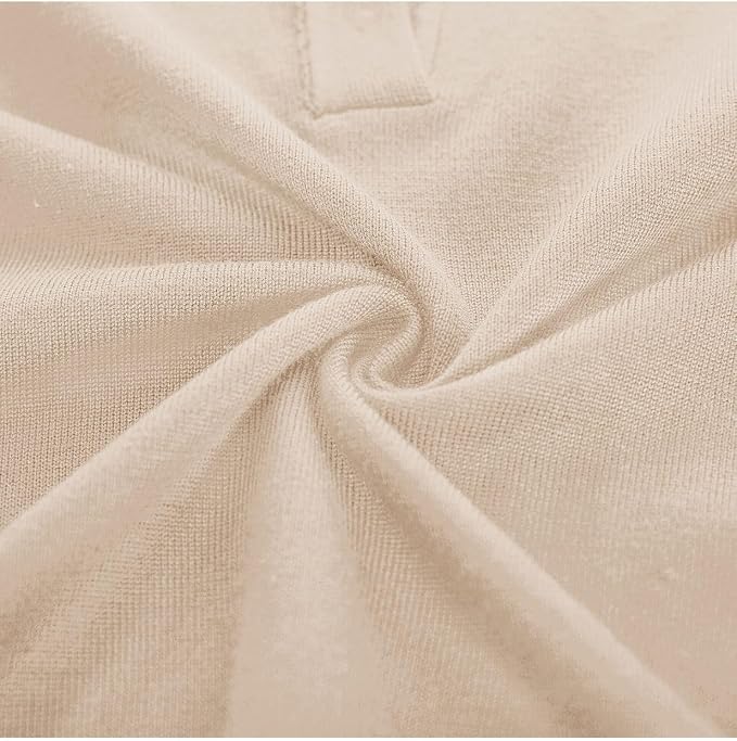 Women's Long Sleeve Classic V Neck Casual Fall Winter Polo Sweater Tops | Basic Collared Knitted Fashion Work Business Formal Daily Wear Versatile Pullover Shirts
