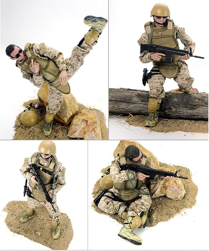12 Inch Action Figures Military Set, 1/6 Scale Action Figures Set with Weapons and Accessories