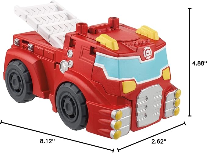 Transformers Playskool Heroes Rescue Bots Academy Team Heatwave The Fire-Bot, Kids Converting Robot Toy, 4.5-Inch Action Figure, Ages 3+ (Amazon Exclusive)