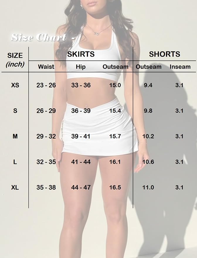 OZICERD High Waisted Golf Skort Tennis Skirt for Women Bodycon Mini Skirt Short Pickleball Athletic Skirt with Shorts
