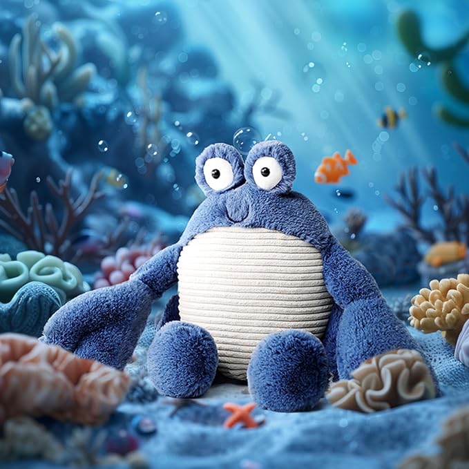 RECUR Plush Callinectes Sapidus Crab Stuffed Animals,Soft Plushie,12 Inches,Adorable Gift for All Ages