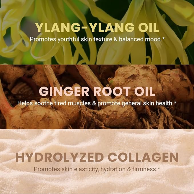 Lymphatic Massage Oil & Roller Kit for Massage Therapy - Ylang Ylang & Ginger Lymphatic Drainage Oil & Massager for Circulation & Detox Support, Non-Greasy Formula & Easy to Use Roller (8 Fl Oz) by M3