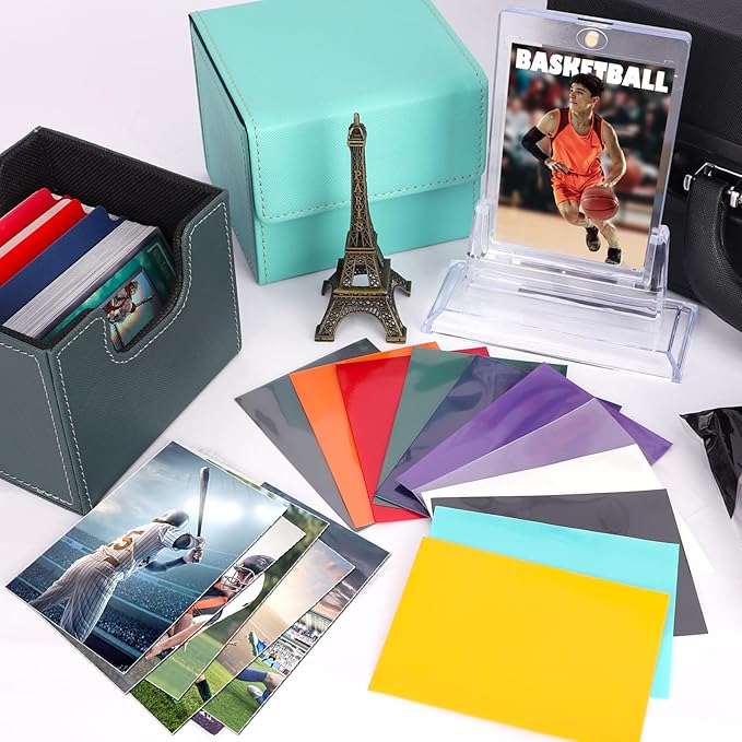 600 Count Card Sleeves Toploaders for Trading Cards, 6 Colors Soft Baseball Card Sleeve for Standard Cards, Fit for MTG, Football Card, Sports Cards,Game Cards