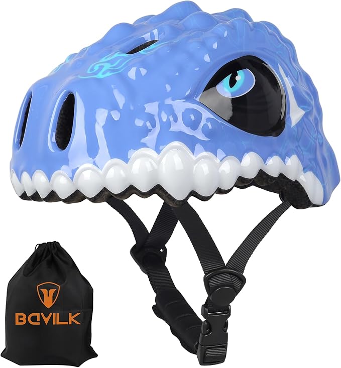 Toddler Kids Bike Helmet,3D Dinosaur Helmets for Boys Girls Infant/Baby to Children 1/2/3/4/5/6/7/8 Years Old Lightweight Adjustable Multi-Sports Bicycle Scooter Skateboard Skating Cycling
