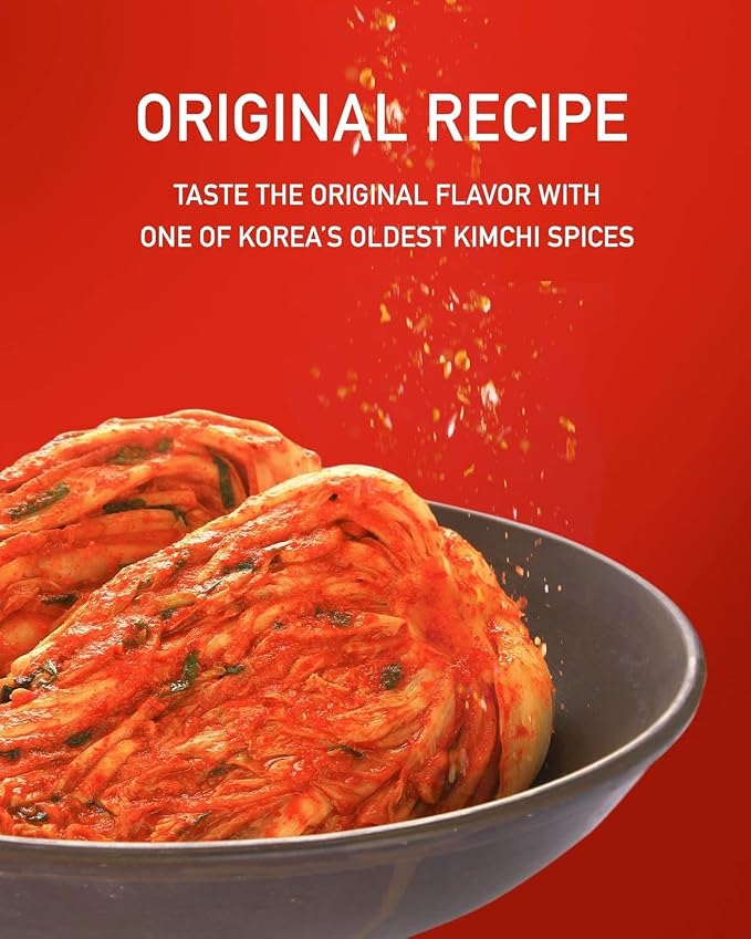 Taekyung Chili Powder For Kimchi (Flake, 3LB) - Korean Gochugaru. Red Pepper Spice Seasoning for Asian Food. MSG Free.