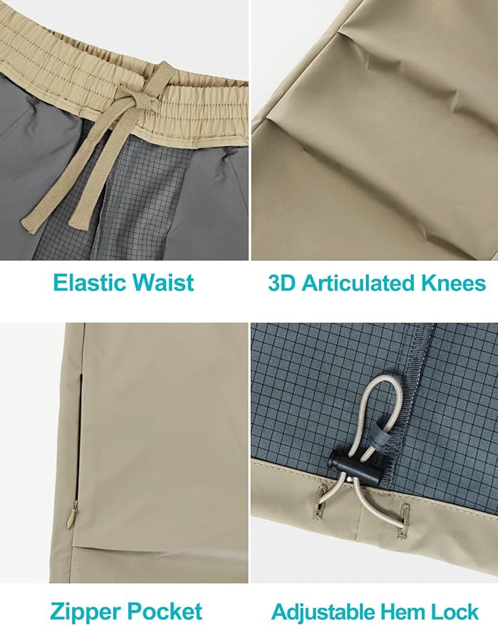 Kids Cargo Pants Waterproof Boys Hiking Outdoor Camping Pants Quick Dry UPF 50+ Toddler Youth Uniform Pants