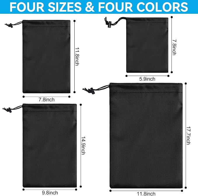 iMucci Upgrade Drawstring Bag Sack Nylon Bag Ditty Bag for Gym Traveling, Hiking, Yoga, Shopping