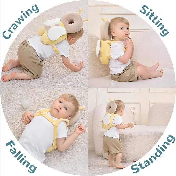 Baby Head Protector Backpack for Falling Crawling and Walking Toddler Essentials Harness Infant Koala Toys Helmets Baby Essentials Must Have 0.5-2 Years