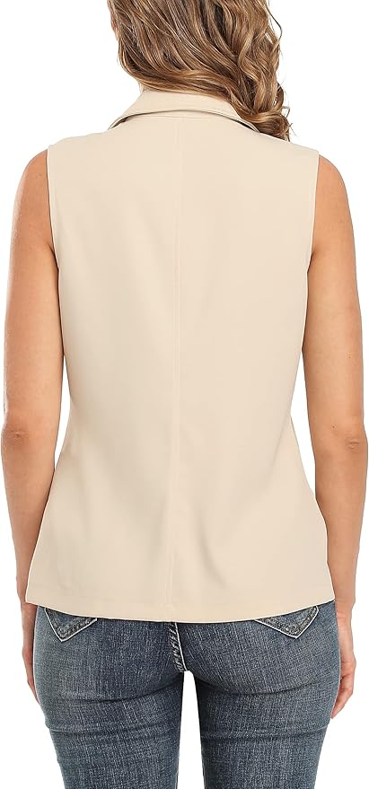 MISS MOLY Women's Lightweight Vest Casual Zip Up Utility Vest Hiking Golf Sleeveless Jackets with Pockets