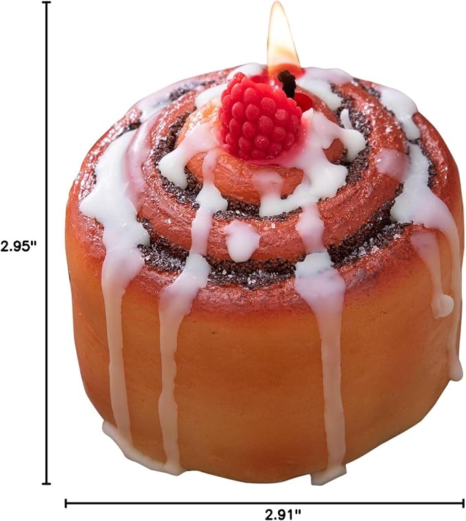 Raspberry Cinnamon Roll Aromatherapy Scented Vagetable Candle