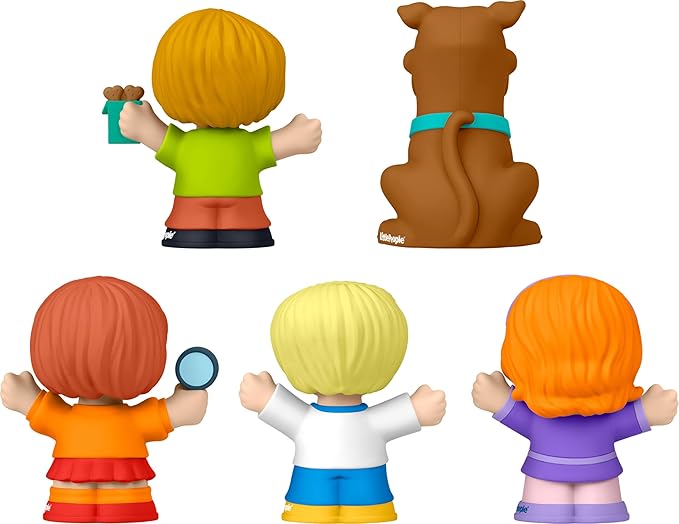 Little People Collector Scooby-Doo Cartoon TV Series Special Edition Set for Fans, 5 Figures in a Display Package