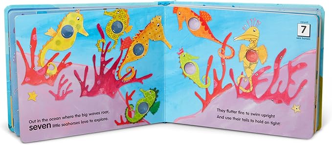 Melissa & Doug Poke-a-Dot! Who’s in the Ocean? Interactive Children's Board Book with Buttons to Pop, Educational Sensory Toy for Toddlers & Preschoolers Ages 3+ - FSC Certified