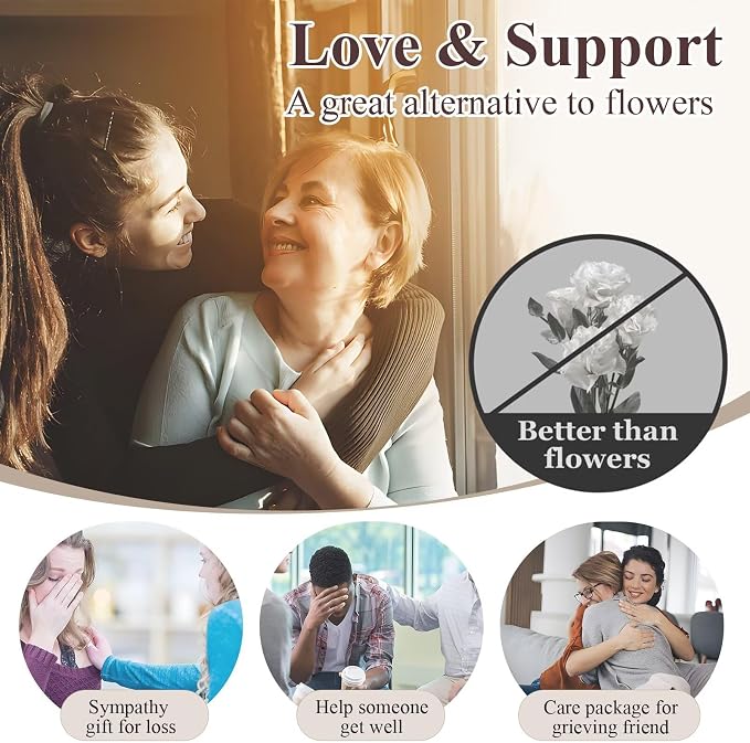 Sympathy Gift Baskets, Care Package for Women, Soothe Grief Sympathy Gifts for Loss of Loved One, Condolences Gift Basket for Loss, Bereavement Miscarriage Gifts for Mothers, Mom, Sister, Friend