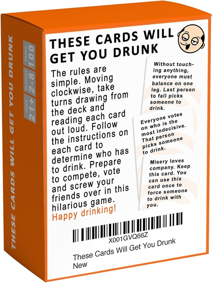 These Cards Will Get You Drunk, Fun Adult Drinking Game for Parties