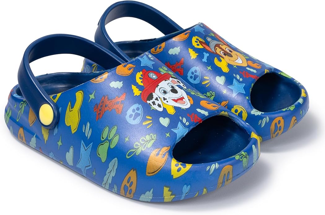 Paw Patrol Water Shoes for Toddlers - Marshall Clogs for Kids - True Sizing, Durable, Lightweight & Breathable Design Featuring Marshall from