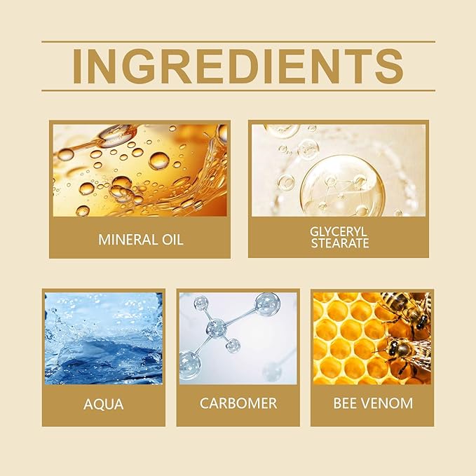 Bee Venom Skin Restoration Cream,bee venom Comprehensive cream,bee venom all in one cream For All Skin Types, Bee Venom Natural Skin Moisturizer,Effectively Reduce Blemishes(1pcs)