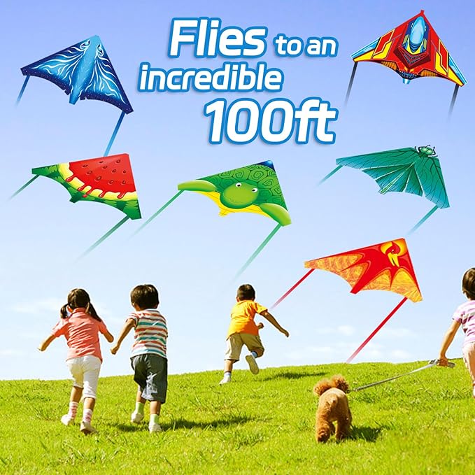 YongnKids 6 Pack/ 20 Pack Mini Kite for Boys Girls Age 3-5 4-8, Finger Launcher Kites Easy to Fly Ejection Flying Toys Kite for Kids Teens Ages Beach Park Backyard Outdoor Sports