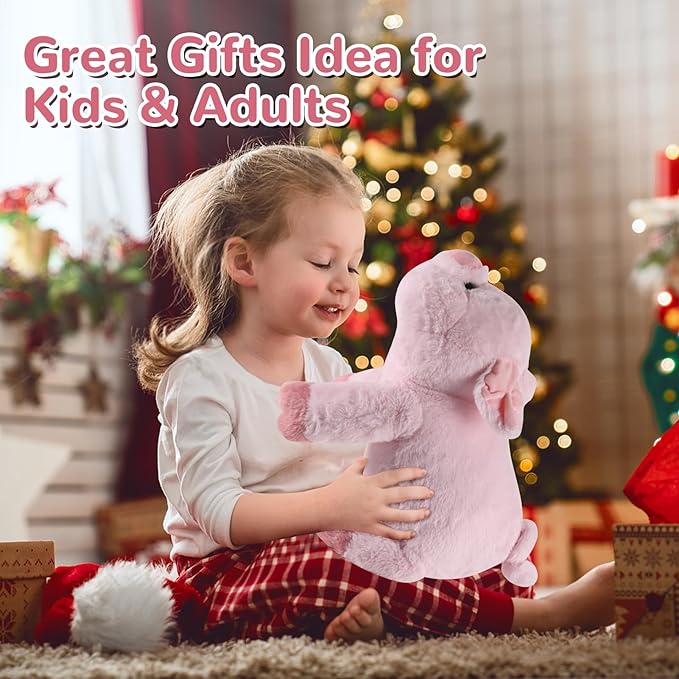 Pig Weighted Stuffed Animals - 28 Inch 5.0 Pounds Weighted Plushies Pig - Large Plush Stuffed Animals Pillow - Cute Plush Toys Gifts for Kids & Adults