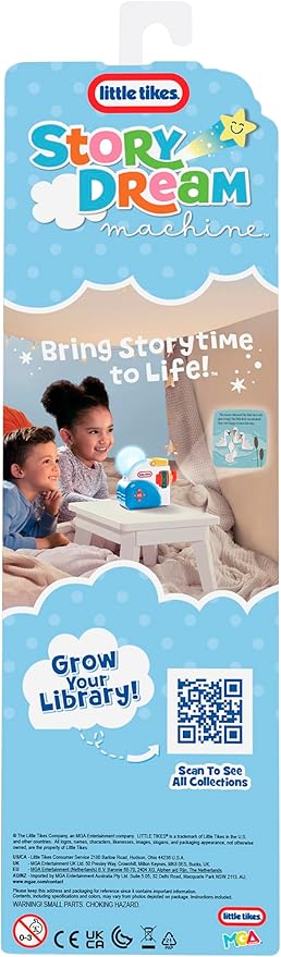 Little Tikes Story Dream Machine 3 Fairy Tale Story Collections, Ugly Duckling and More, Bonus Character. Projects Storytime for Kids, Audio Play, Fun Toy, Ages 3+ Years