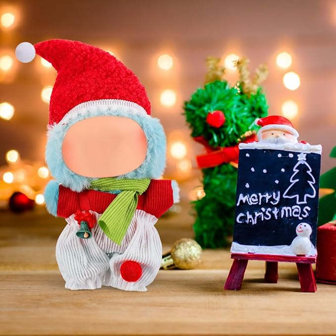 3 Pack Christmas 17cm Doll Clothes Set Cute Santa Stylish Outfit for Christmas Dressed up Doll Accessories (Not Included Dolls)