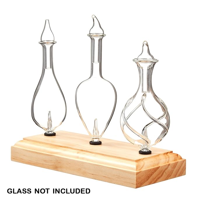 Wooden Stand for Replacement Glass Reservoir by Organic Aromas (Light Wood)