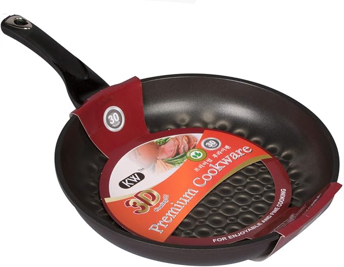 3D Marble Non-Scratch, Non-Stick Coating Fry Pan, Made in Korea. (26cm)