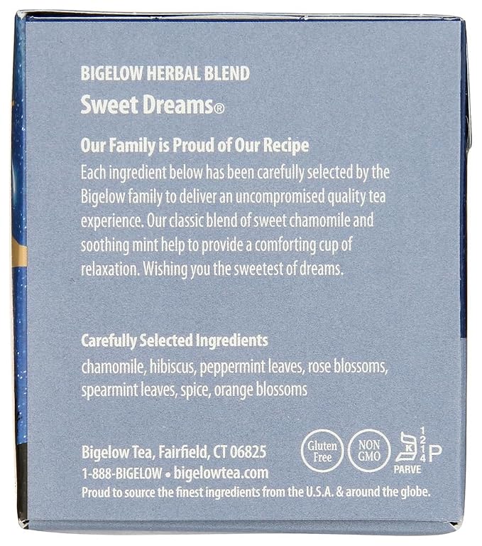 Bigelow Tea Sweet Dreams 20 Bags (Pack of 4)