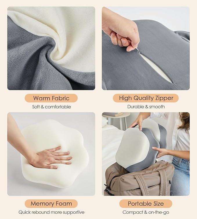 Pregnancy Pillows for Sleeping, Memory Foam Maternity Pillow Support for Back Belly HIPS, Adjustable Travel Wedge Pillow for Pregnant Women, Side Spleeping Pregnant Pillows with Velvet Cover