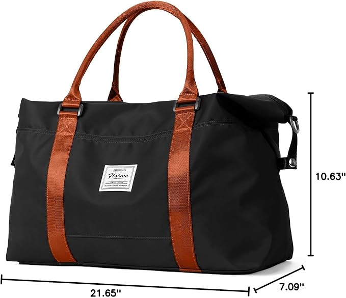 Travel Duffel Bag, Carry On Overnight Weekender Bags for Women | Travel Bag with Wet Pocket & Trolley Sleeve, For Spirit Airlines 18x14x8 Personal Item Bag