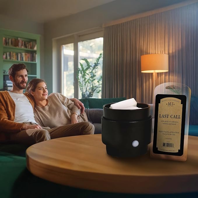 Manly Indulgence Last Call Scented Wax Melts, Wax Melt Warmer Cubes, Long Lasting Scented Wax Warmer Cubes, 4 Pack, 6 Cubes Each - Made in The USA