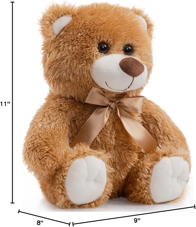 Super Color Teddy Bear Stuffed Animals Plush Toy for Children Girlfriend Family Congratulations Baby Shower Birthday Tan 14 inch