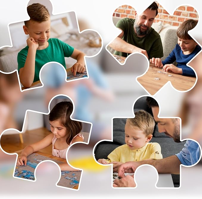 150 Pieces Mini Jigsaw Puzzles for Adults & Kids,6 x 4 Inches,Mini Puzzle,Small Puzzles,Micro Puzzles,Challenging Difficult Puzzle,3 Pack Cartoon Animal Avatar Collection