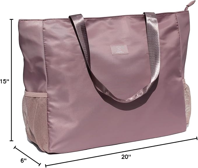 ESVAN LARGE BEACH BAG Water Resistant Lightweight 20 inch Women Oversize Tote Bag for Gym Beach Travel Pool Yoga Nurse