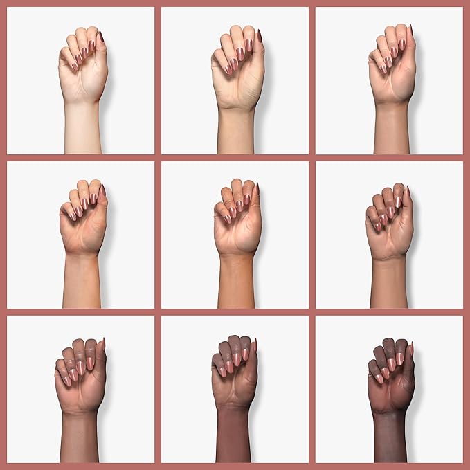 Nail Polish Risque Rose Nude | Esmalte de Unhas | Fast Dry, Hypoallergenic, Long-Lasting, Extra Sparkle, Made in Brazil | Bali, 0.3 oz, 8ml