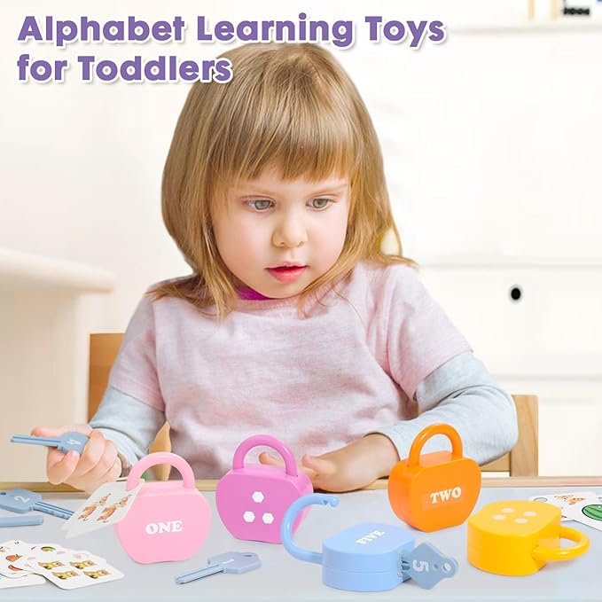 Lock and Key Toddler Toy, Preschool Learning Activities, Kindergarten Classroom Must Haves, Montessori Toys for 3 Year Old, Educational Math Manipulatives