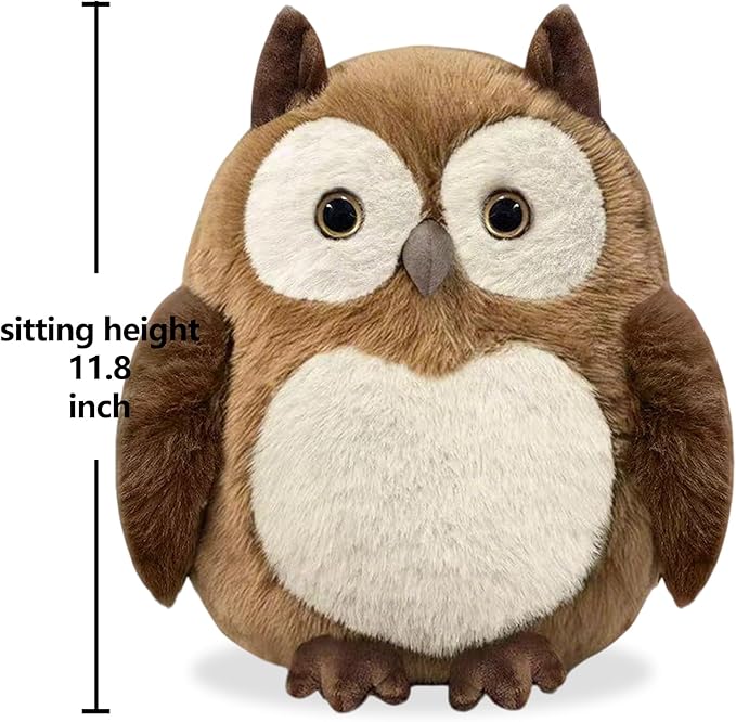 Owl Stuffed Animal – Cute Owl Plush Toy for Kids & Adults – Birthday Surprise& Room Decor –A Cuddly Companion for Everyday hugs and Bedtime