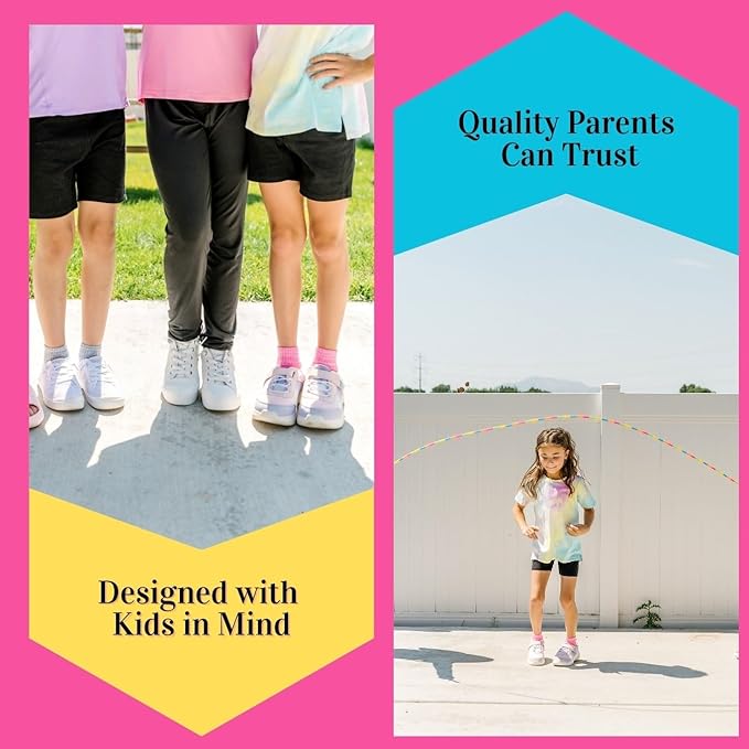 Girl's Cotton Bike Shorts, Cartwheel, Dance Shorts - 3 Pack