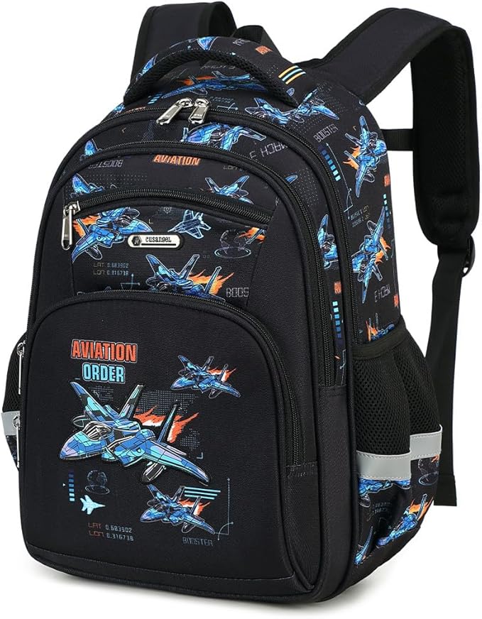 Cusangel Kids school Backpack for Boys Girls,Elementary 6-10years Bookbag nylon large capacity backpack,Daypack