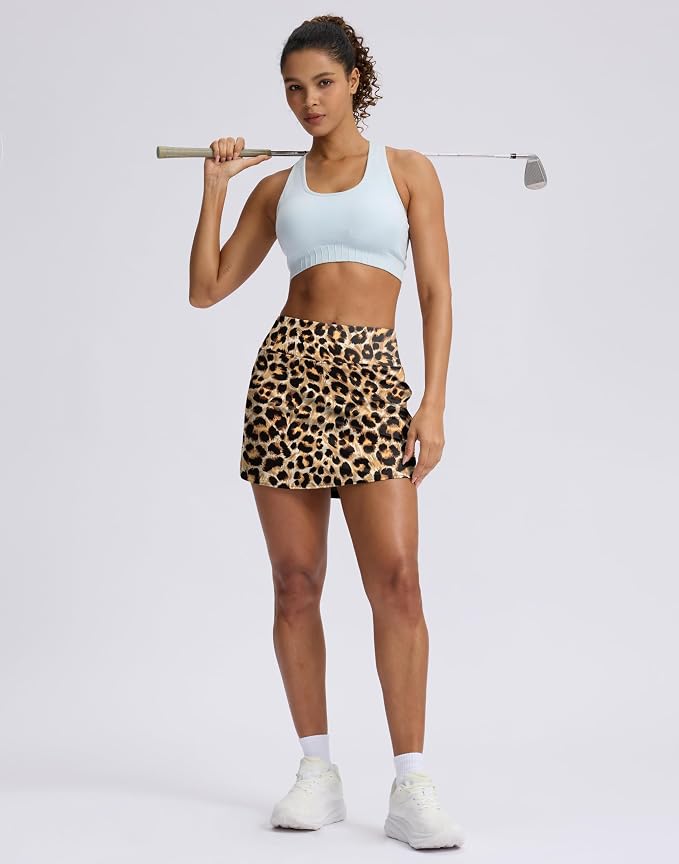Skorts for Women with Pockets High Waisted Golf Skirts | Built-in Shorts, A Line, Athletic, Casual, Pickleball, Tennis Skirt
