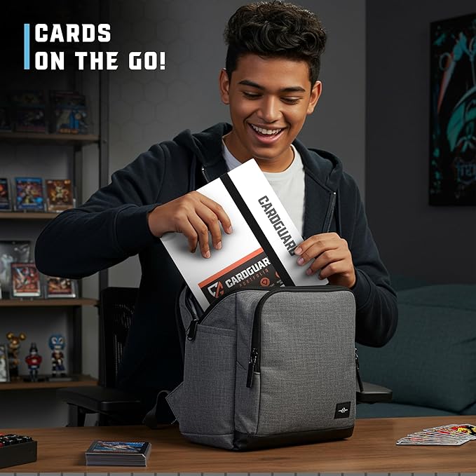 CardGuard Trading Card Binder Pro-Folio – 9 Pocket Binder - Side-Loading Album, Durable & Acid-Free Storage for Pokémon, YuGiOh, MTG, TCG, Game & Sports Cards, White