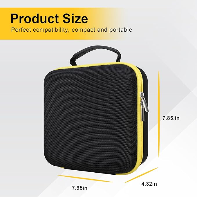 Canboc Carrying Case for Little Tikes Story Dream Machine Books Starter Set, Kids Toys Storage Box for Little Tikes for Storybook, Audio Play, Character, Black+Black (Case Only)