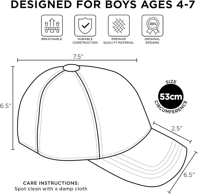 Nickelodeon Boys Baseball Cap, Paw Patrol Marshall Adjustable Toddler Hat, Ages 2-4 Or Boy Hats for Kids Ages 4-7